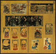 Two-Panel Collage Byobu